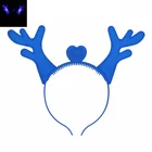 Led ヘアアクセサリーフラッシュ枝角ヘッドバンドハロウィンパーティー led 点滅枝角ホーンのためのクリスマス & パーティーサプライ