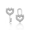 New arrival Nickel and lead free 925 sterling silver jewelry key womens earrings fashionable prata 925