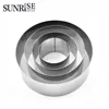 Food Grade Stainless Steel 4 Sizes Round Molding Plating Forming Cake Mousse Rings, Set of 4 Pcs Mousse Moulds