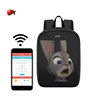 Fashion High Quality Light Weight Soft Shell Waterproof Sound Control LED Light Backpack