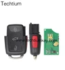 for VW key 3+1 button remote control 1J0 959 753 DC 315MHZ folding flip car key case transponder shell high quality