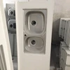 Gray acrylic solid surface durable modern design quartz stone kitchen countertop vanity top