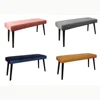 Velvet Fabric Bench For Living Room Furniture, High Quality Stool Bench For Home or Hotel, Hotel Chair Accent Wholesale
