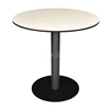 New product hpl table top coffee shop table cheap banquet dining table with Iron paint round base