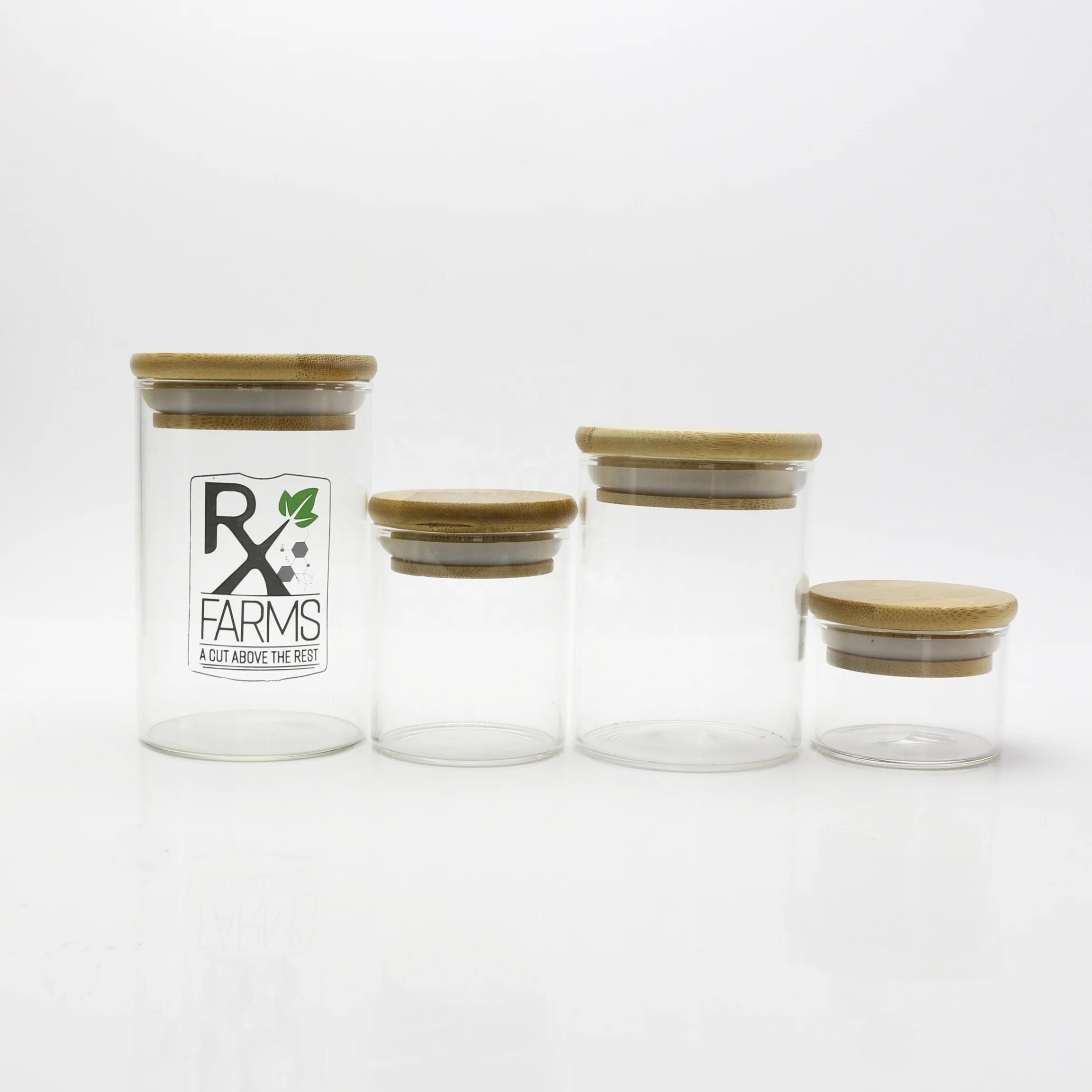 2 унц. 3 унц. 4 унц. 6 унц. 8 унц. bid широкий рот прямо кухня пустой чай еда бамбуковая крышка хранения стеклянные банки с деревянной крышкой для гайки SJ-A5