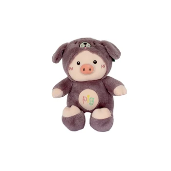hot selling custom lucky pig with cute face stuffed plush toy