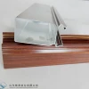 Best quality and good price break wood grain anodized and sand blasting aluminum extrusion for making thermal Windows and Doors