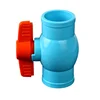 China Factory Myanmar Light Blue PVC Socket Ball Valve