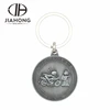 Low price circular wedding souvenir family key ring/key chain
