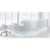 Best selling easily bent into various shapes artificial marble stone reception desk spa
