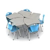 Comfortable Educational Student Wooden Modern Configurable School Study Desk And Chair Limited Supply