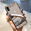 Luxurious Mirror Bling Diamond Soft TPU phone case high quality case for iphone 6 7 8splus x xs xr xsmax