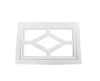 530x350 mm Plastic ABS Sectional garage door window cross type industrial door PP window