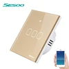 Sesoo Home Electronic Smart Wifi Panel App Turn On/off Wireless touch Switch