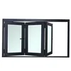 Modern bifold window glazed insulated thermally broken aluminium windows