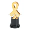 Souvenir High Quality Cheap Gold Ribbon Trophies Top Grade Custom World Cup Awareness Award Trophy for Wholesale