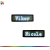 LED programmable name tag led scrolling message worldwide languages LED name Badge