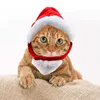 LUVP+K-KUMAMON Custom Polar Fleece Winter Cat Hatreindeer Antlers Christmas Cap Lovable Pet Dog Grooming Clothes Wholesale