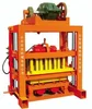 manufacturer sale qtj4-40 cement concrete hollow semi automatic brick making machine plans