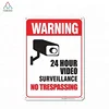 High Reflective Safety Warning Plate 24 Hours Video Surveillance Camera Aluminum Signs