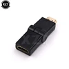 HDM i male to HDMI female cable adapter converter extender 180 degrees angle