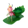 Portable bulk metal pink bee shape tealight candle holders decorative