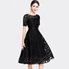 2019 Elegant Black Clothing Party Wear Latest Designs Fashion hot night other formal Long lace Summer Casual Women Ladies Dress