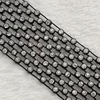 6 rows fancy rhinestone black lace ribbon to sew on sew on garment