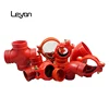 FM approved ductile iron grooved fitting and flexible/rigid coupling fitting grooved coupling pipe joining system 10 ansi flange