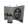PVC and Textile back drop photo display 3D design light weight pop up stand.