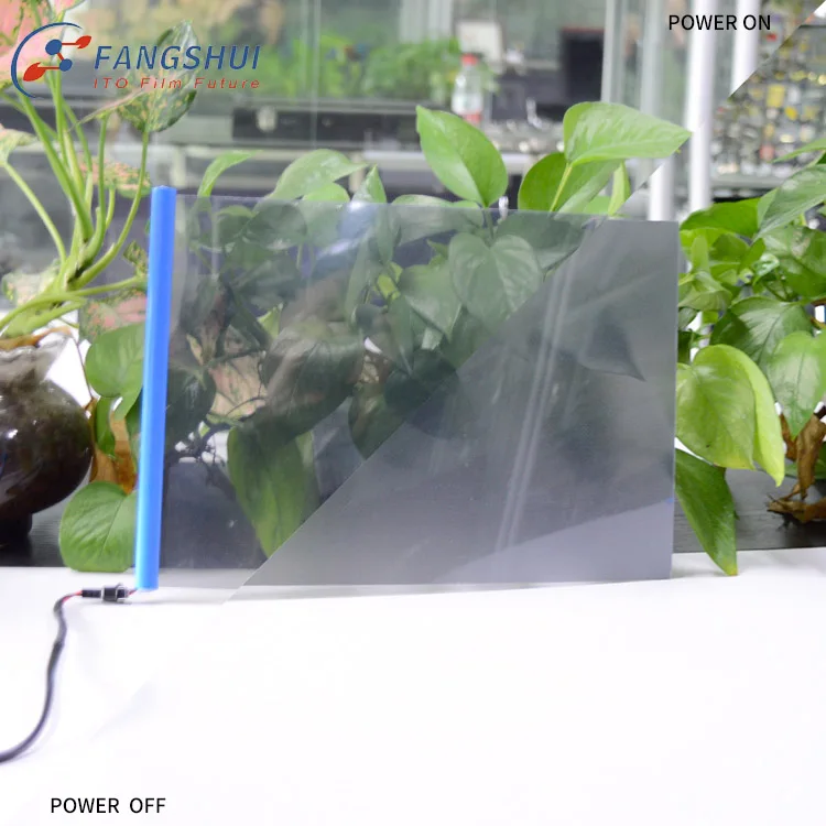 PDLC הקרנת מסך חכם להחלפה רכב גוון אחד דרך מראה פרטיות מחיר עמעום חלון Electrochromic זכוכית סרט