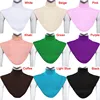 Women's Modal False Collar Hijab Moslem Islamic Pure Color Neck Cover Loop Scarf Fake Turtleneck T-shirt Collar