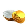 gold foil baking paper cupcake wrappers liners metallic cake cups muffin paper cases