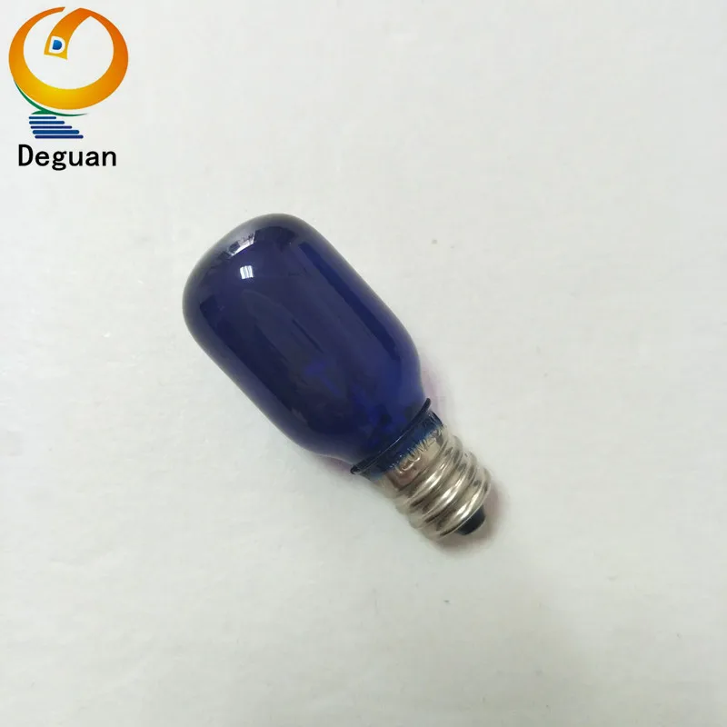 T20 salt light 120v refrigerator bulb 25w brass base e12 frosted glass oven bulb