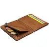 2019 HOT Sale Custom Luxury PU leatherSlim magic wallet with Coin Pocket