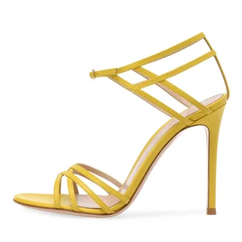 ladies yellow sandals