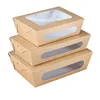 Fastfood /Salad fast food container Clean disposable paper box paper package
