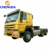 Best price sino truck Howo 4x2 6x4 371 horse power tractor truck trailer tractor head in Uganda