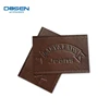 China Accessory Maker Brown Sewing Clothing patch Customized Brand Logo pu leather Labels for Handbag Jacket Pants garment
