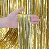 1*2m Gold Baby Blue Silver Red Green Glitter Shimmer Backdrop Curtain Sequin Fringe Party Curtain Tinsel Curtain Background