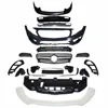 PP material Body kit include front&rear bumper and grille exhaust pipe wheel trim side bar for Mercedes Benz GLA
