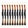 10pcs 3PIN Reduce PC Fan Speed Noise Extension Resistor Cable Wire 3 Pin Male to Female Fan Resistor Cables 12cm