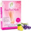 Exfoliating Foot Peel Mask Booties 2 Pack, Callus Remover Gel, Moisturizing & Repair Rough Dry Cracked Heels Spa Socks