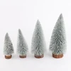 Popular cute hot winter coffee shop decorated cold snow mini table Christmas tree