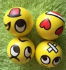 New 63mm smiley face pressure ball PU sponge vent ball bubble solid ball kindergarten wholesale
