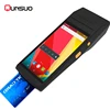 Qunsuo newest waterproof handheld android barcode scanner terminal PDA with touch screen pos system and 58 printer driver