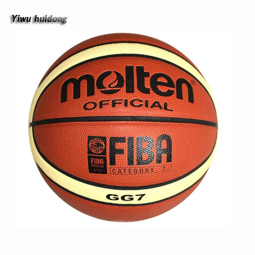 Molten Basketball Official Size 7 Pu Leather Printed Logo Wholesale