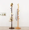 Bamboo Coat Rack Coat Tree Hat Rack Clothes Hanging Rack For Home Office With 7 Hooks