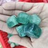Wholesale Natural polished green fluorite stones cube Tumbled Healing Crystals
