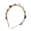 custom hot selling cowrie shell beaded boho headband handmade women charm multicolor stone headband